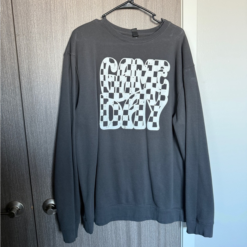 Edgy Charcoal “Game Day” Women's Sweatshirt